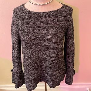 Black & White Tweed knit sweater by Loft